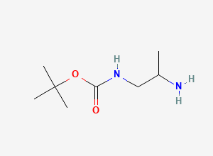 Two-dimensional chemical structure of tert-Butyl (2-aminopropyl)carbamate