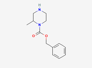 Two-dimensional chemical structure of Benzyl 2-methylpiperazine-1-carboxylate