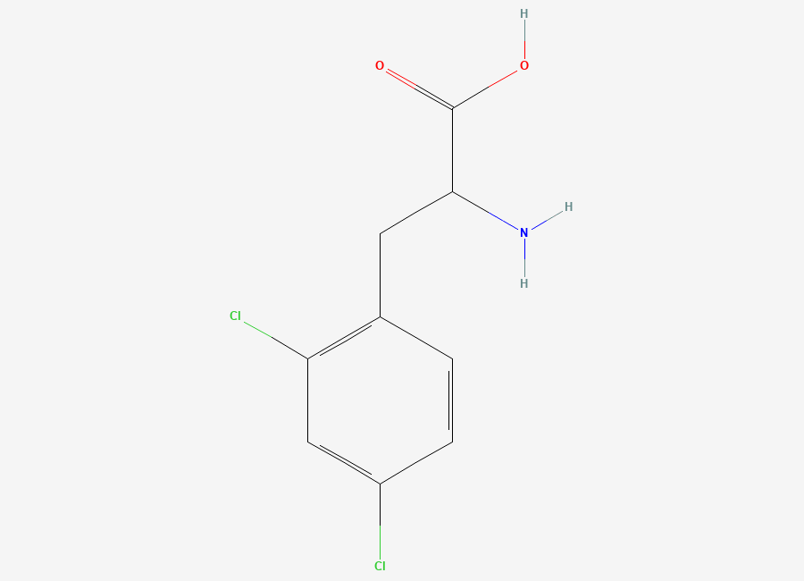 Two-dimensional chemical structure of 2,4-Dichlorophenylalanine