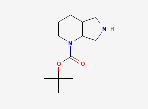 Two-dimensional chemical structure of 1-Boc-octahydropyrrolo(3,4-b)pyridine