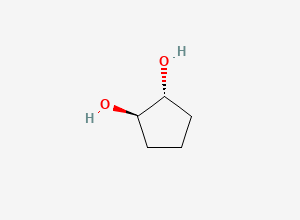 Two-dimensional chemical structure of trans-1,2-Cyclopentanediol