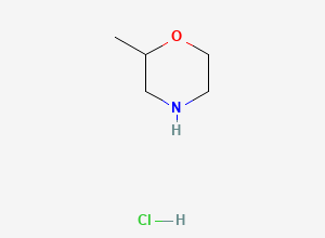 Two-dimensional chemical structure of 2-Methylmorpholine--hydrogen chloride (1/1)