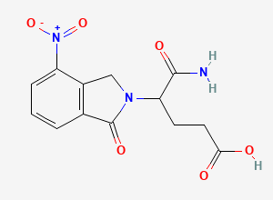 Two-dimensional chemical structure of Lenalidomide Impurity A, CAS 1198299-72-7