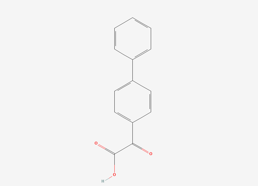 Two-dimensional chemical structure of 2-Oxo-2-(4-phenylphenyl)acetic acid