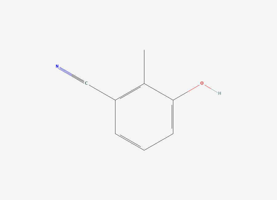 Two-dimensional chemical structure of 3-Hydroxy-2-methylbenzonitrile