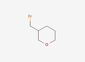 Two-dimensional chemical structure of 3-(Bromomethyl)oxane
