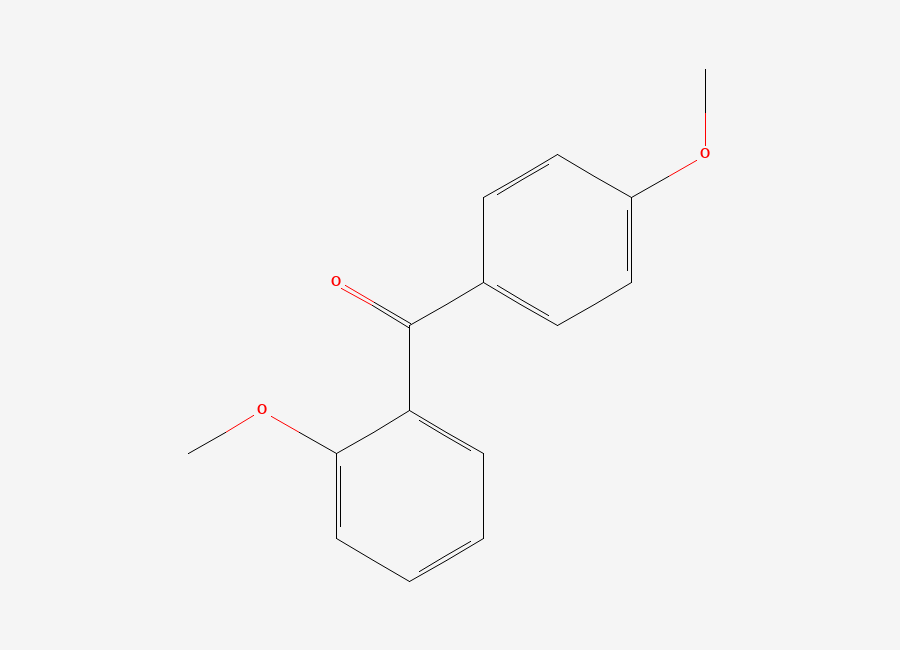 Two-dimensional chemical structure of 2,4'-Dimethoxybenzophenone