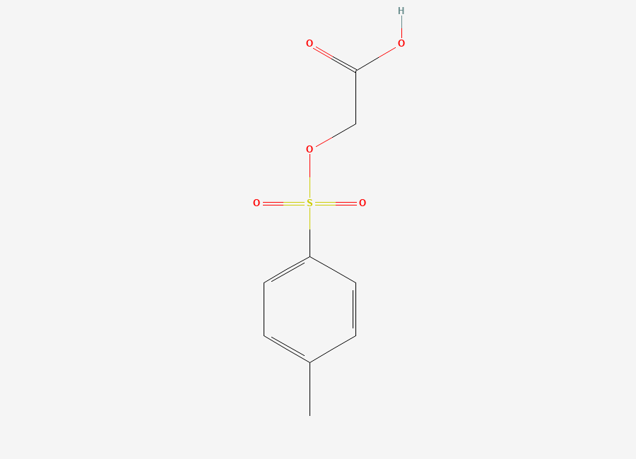 Two-dimensional chemical structure of 2-(p-Toluenesulfonyloxy)acetic Acid