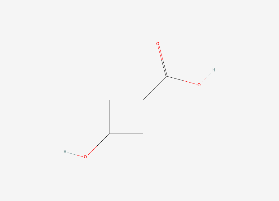 Two-dimensional chemical structure of 3-Hydroxycyclobutane-1-carboxylic acid