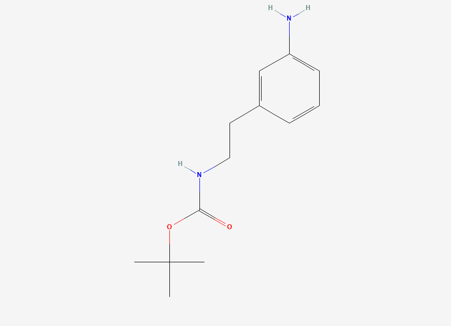 Two-dimensional chemical structure of tert-butyl N-(2-(3-aminophenyl)ethyl)carbamate