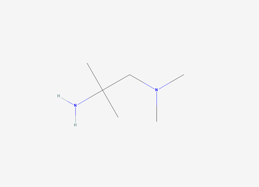 Two-dimensional chemical structure of (2-Amino-2-methylpropyl)dimethylamine
