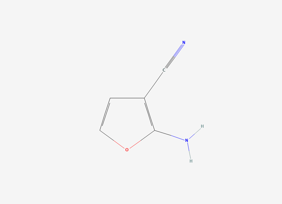 Two-dimensional chemical structure of 2-Amino-3-cyanofuran