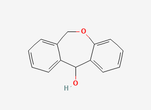 Two-dimensional chemical structure of 6,11-Dihydrodibenzo[b,e]oxepin-11-ol