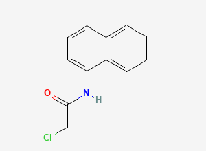 Two-dimensional chemical structure of 2-Chloro-(1-naphthyl) Acetamide, CAS 832-89-3