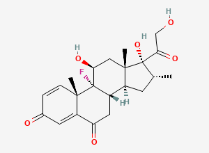Two-dimensional chemical structure of 6-Keto Dexamethasone