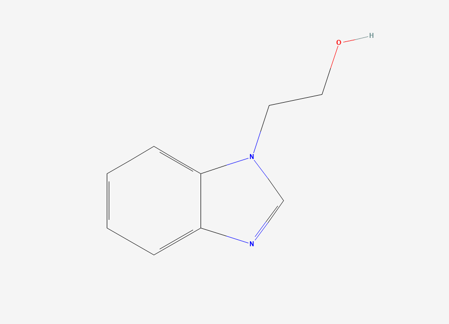 Two-dimensional chemical structure of 1-(2-Hydroxyethyl)benzimidazole