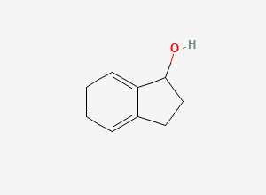 Two-dimensional chemical structure of 1-Indanol, CAS 6351-10-6