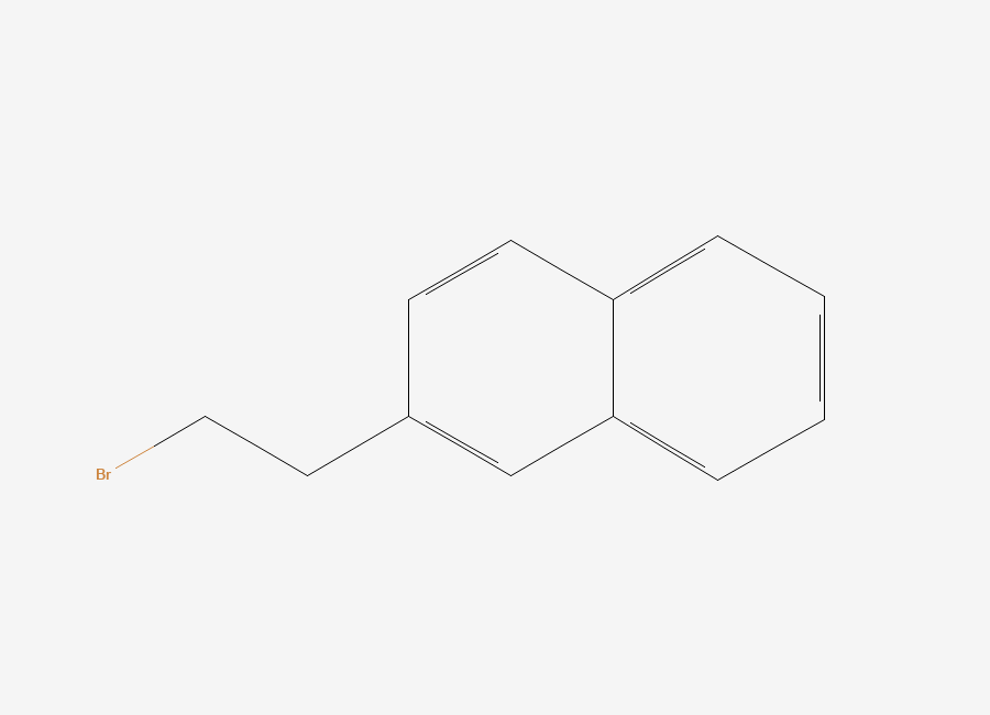 Two-dimensional chemical structure of 2-(2-Bromoethyl)naphthalene