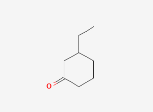 Two-dimensional chemical structure of 3-Ethylcyclohexanone