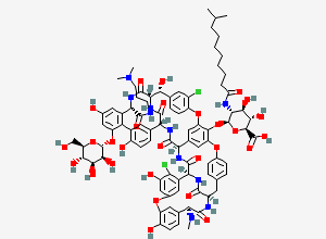 Two-dimensional chemical structure of Dalbavancin A0/ DB-A0, CAS 171500-81-5