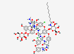 Two-dimensional chemical structure of Dalbavancin A1/ DB-A1, CAS 171500-80-4