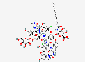 Two-dimensional chemical structure of Dalbavancin B1/ DB-B1, CAS 171500-82-6