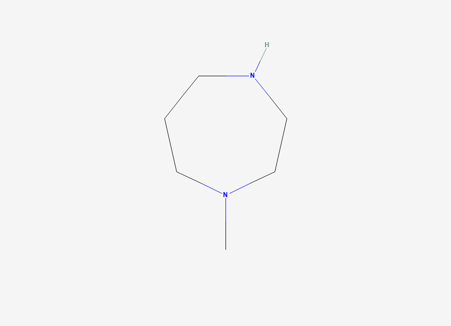 Two-dimensional chemical structure of 1-Methylhomopiperazine