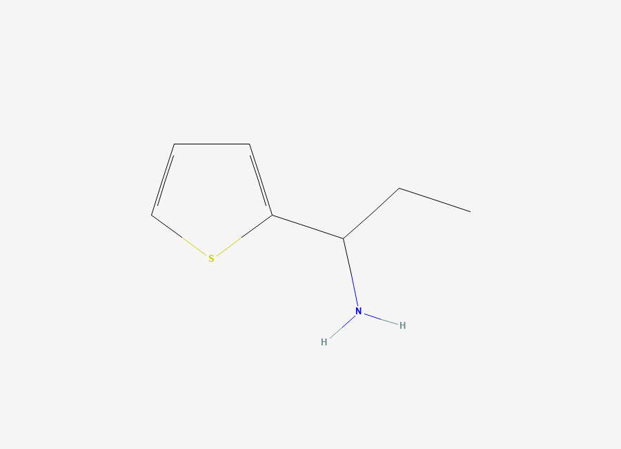 Two-dimensional chemical structure of 1-(Thiophen-2-yl)propan-1-amine