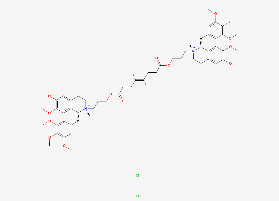 Two-dimensional chemical structure of trans-trans-Mivacurium chloride