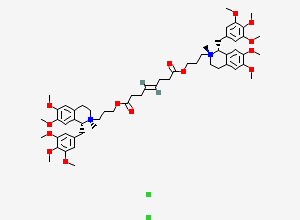 Two-dimensional chemical structure of cis-trans-Mivacurium chloride