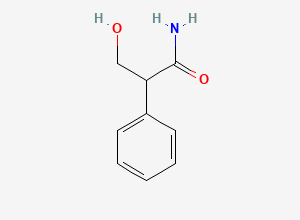 Two-dimensional chemical structure of 3-Hydroxy-2-phenylpropanamide