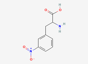 Two-dimensional chemical structure of 2-Amino-3-(3-nitrophenyl)propanoic acid