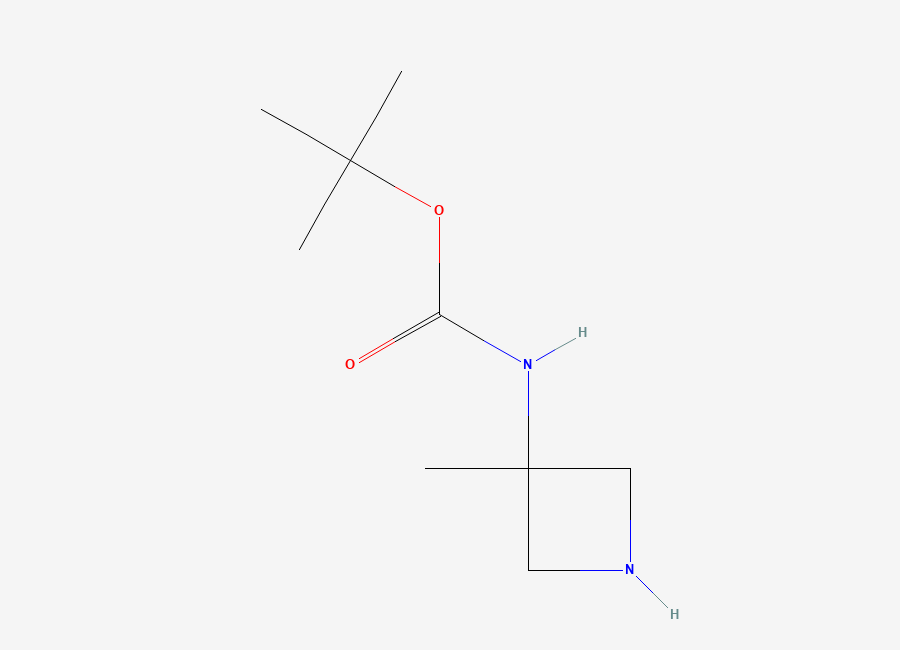 Two-dimensional chemical structure of 3-(Boc-Amino)-3-methylazetidine