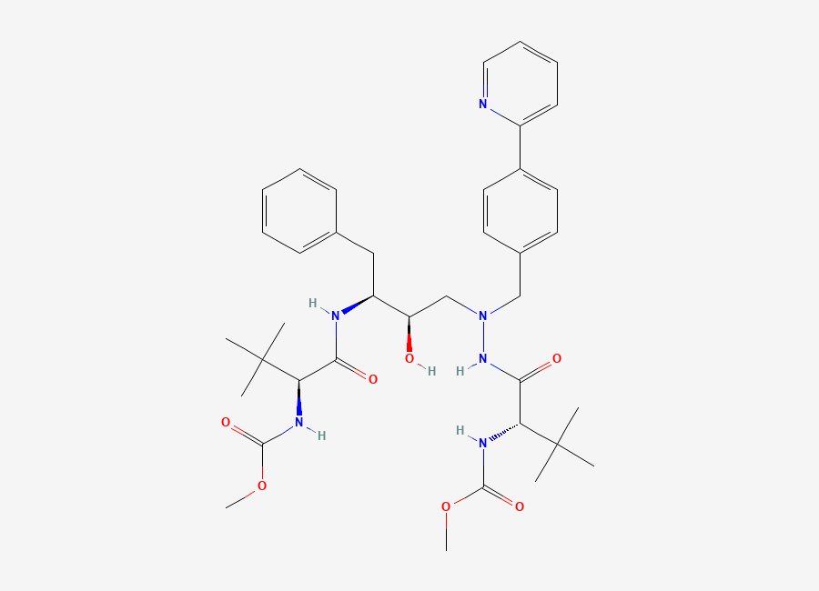Two-dimensional chemical structure of 8-epi Atazanavir, CAS 1292296-09-3