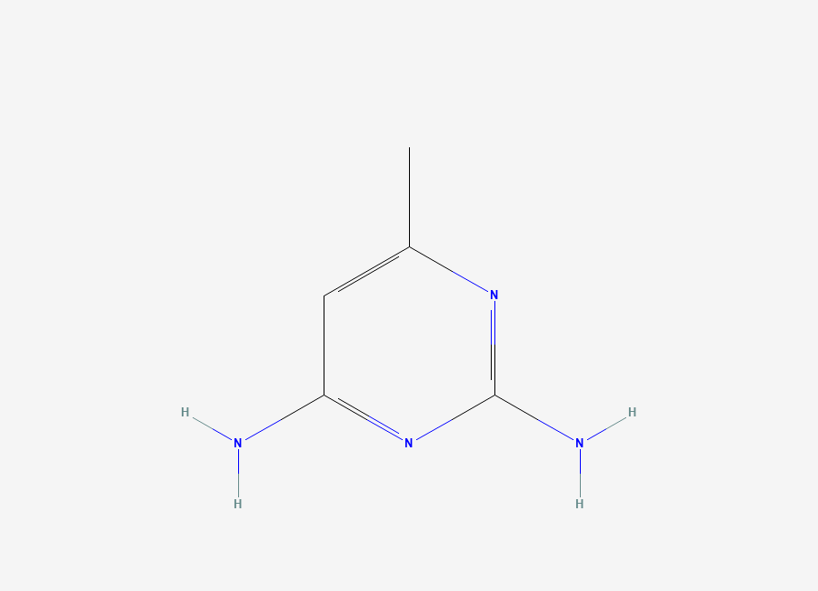 Two-dimensional chemical structure of 6-Methyl-2,4-pyrimidinediamine
