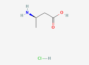 Two-dimensional chemical structure of (R)-3-Aminobutanoic acid hydrochloride