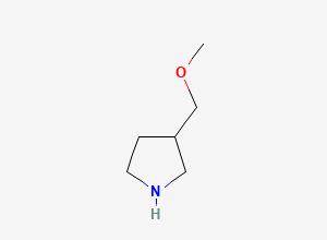 Two-dimensional chemical structure of 3-(Methoxymethyl)pyrrolidine