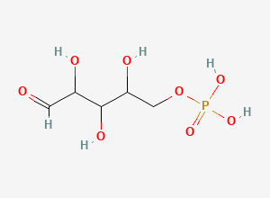 Two-dimensional chemical structure of 5-o-Phosphonopentose