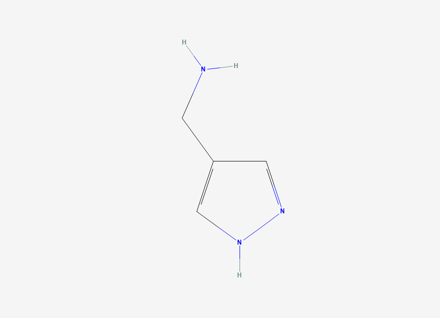 Two-dimensional chemical structure of 1H-pyrazol-4-ylmethanamine