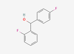 Two-dimensional chemical structure of (2-Fluorophenyl)(4-fluorophenyl)methanol