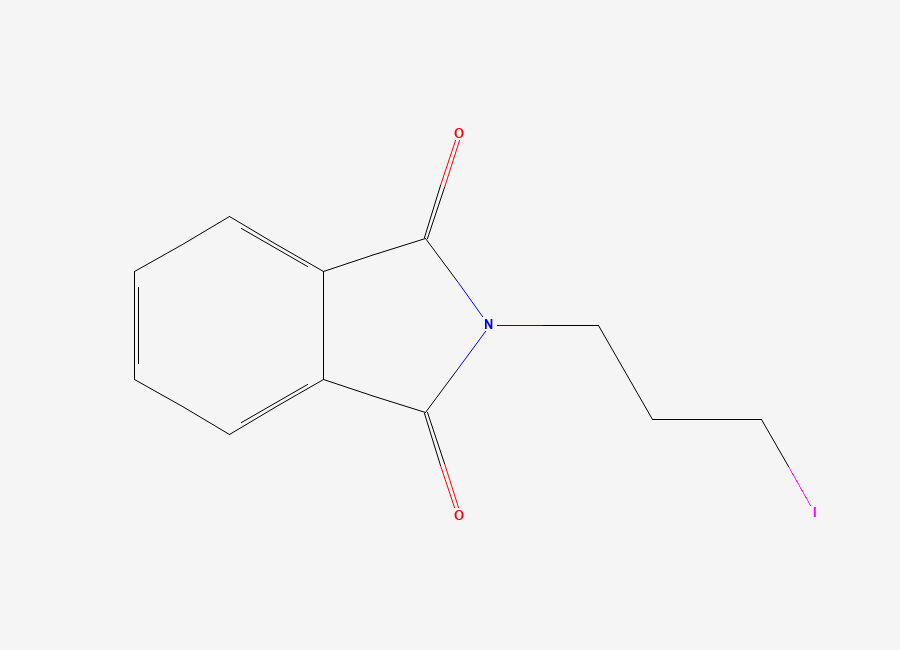 Two-dimensional chemical structure of 2-(3-iodopropyl)-2,3-dihydro-1H-isoindole-1,3-dione