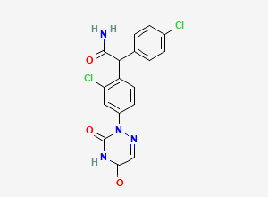 Two-dimensional chemical structure of Clazuril EP Impurity C