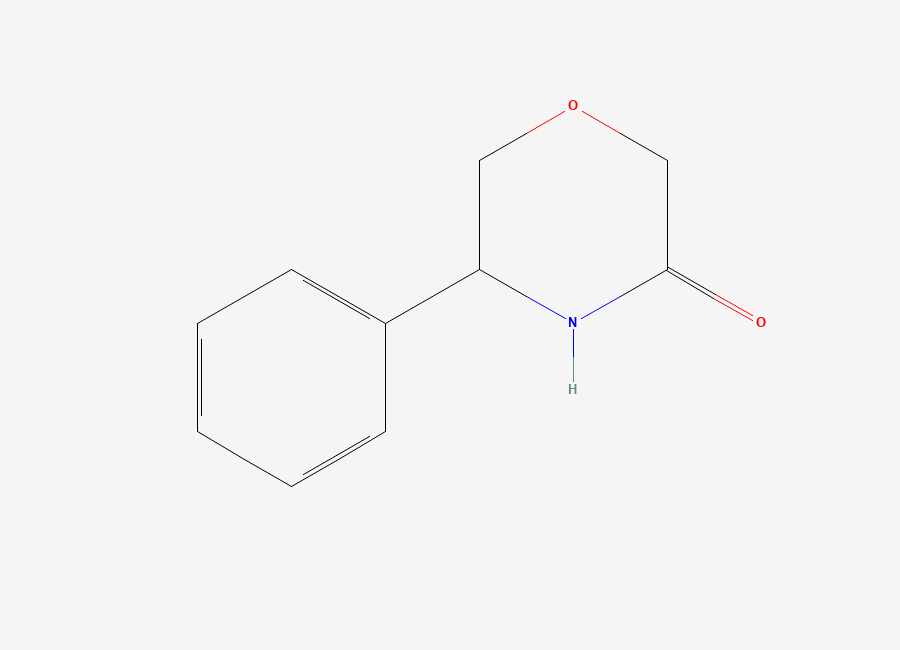 Two-dimensional chemical structure of 5-Phenylmorpholin-3-one