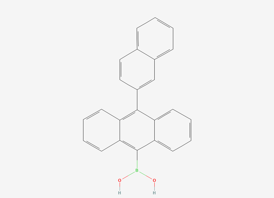 Two-dimensional chemical structure of 10-(2-Naphthyl)anthracene-9-boronic Acid