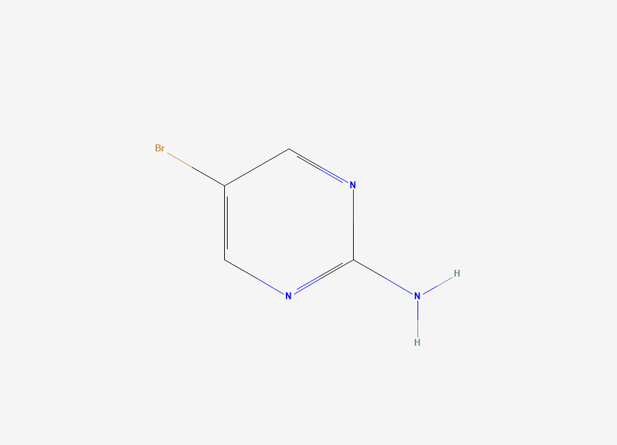 Two-dimensional chemical structure of 2-Amino-5-bromopyrimidine