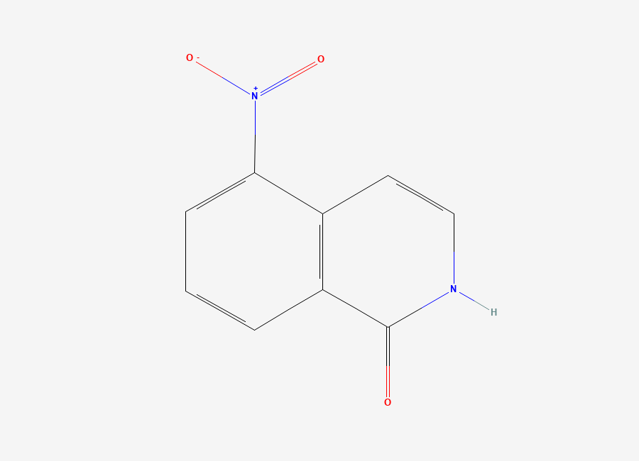 Two-dimensional chemical structure of 5-Nitro-1,2-dihydroisoquinolin-1-one