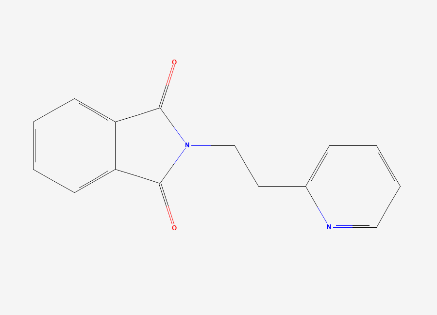 Two-dimensional chemical structure of 2-(2-(Pyridin-2-yl)ethyl)-1H-isoindole-1,3(2H)-dione