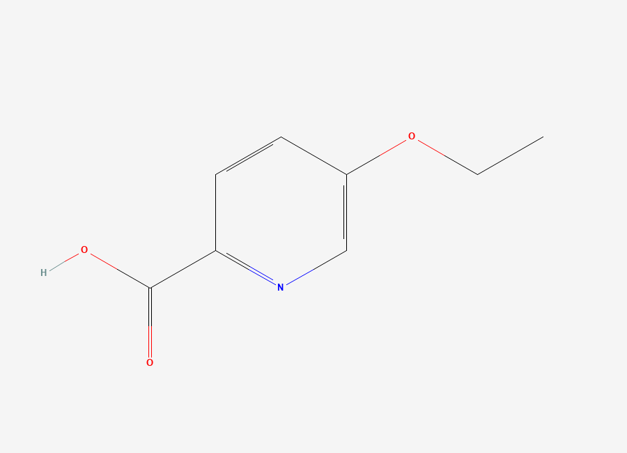 Two-dimensional chemical structure of 5-Ethoxypicolinic acid