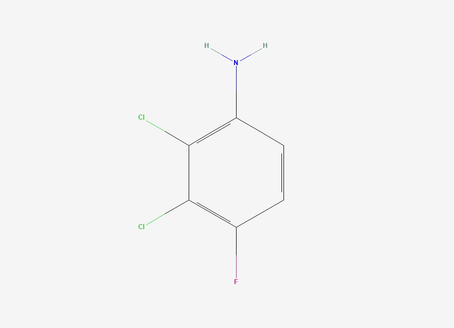 Two-dimensional chemical structure of 2,3-Dichloro-4-fluoroaniline