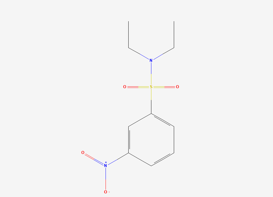 Two-dimensional chemical structure of N,N-Diethyl-3-nitrobenzenesulfonamide